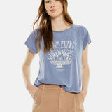 System Action - I25CT898_7 – Camiseta posicional de manga corta 100% algodón orgánico - Mujer