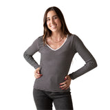 Camiseta de rayas blancas y negras System Action mujer Konestilochic