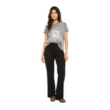 System Action - I25CT999_11 – Camiseta posicional calavera de manga corta con efecto desgastado - Mujer