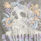 System Action - I25CT999_11 – Camiseta posicional calavera de manga corta con efecto desgastado - Mujer