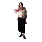 Falda negra midi evasé mujer System Action sostenible Konestilochic