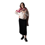 Falda negra midi evasé mujer System Action sostenible Konestilochic