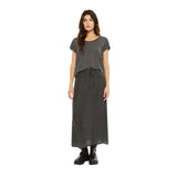System Action - I25FA808_11 – Falda cupro fluida estampada - Mujer