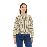 Jersey beige y verde animal print de System Action mujer Konestilochic