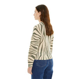 System Action - I25JEO17_19 – Jersey de lana con estampado con efecto “animal print” - Mujer