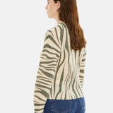System Action - I25JEO17_19 – Jersey de lana con estampado con efecto “animal print” - Mujer