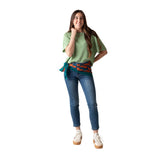 System Action - I25PT704_7 – Pantalón vaquero entallado 2% Spandex con 5 bolsillos - Mujer