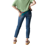 System Action - I25PT704_7 – Pantalón vaquero entallado 2% Spandex con 5 bolsillos - Mujer