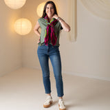 System Action - I25PT704_7 – Pantalón vaquero entallado 2% Spandex con 5 bolsillos - Mujer