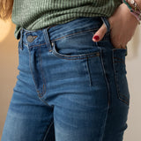 System Action - I25PT704_7 – Pantalón vaquero entallado 2% Spandex con 5 bolsillos - Mujer