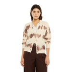 Cárdigan beige marrón System Action para mujer – Tienda online Konestilochic