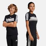 Adidas - Tiberio 3-Stripes Essentials JC7468 – Camiseta de manga corta – Unisex adolescentes