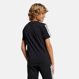 Adidas - Tiberio 3-Stripes Essentials JC7468 – Camiseta de manga corta – Unisex adolescentes