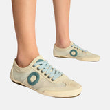 Aro – Joaneta Net 3133 – Sneakers beige con empeine de ante y malla - Mujer