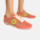 Aro – Joaneta Net 3133 – Sneakers rojas con empeine de ante y malla - Mujer