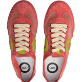 Aro – Joaneta Net 3133 – Sneakers rojas con empeine de ante y malla - Mujer