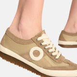 Aro – 3666 Joaneta Plus Net – Sneakers marrones con empeine de ante y malla - Mujer