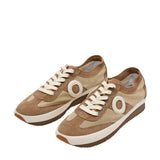 Aro – 3666 Joaneta Plus Net – Sneakers marrones con empeine de ante y malla - Mujer