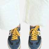 Aro – 3666 Joaneta Plus Net – Sneakers azules con empeine de ante y malla – Unisex adultos