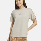 Adidas-W Aop 3S T Inf Kb8192-Camiseta Manga Corta_Mujer Gris