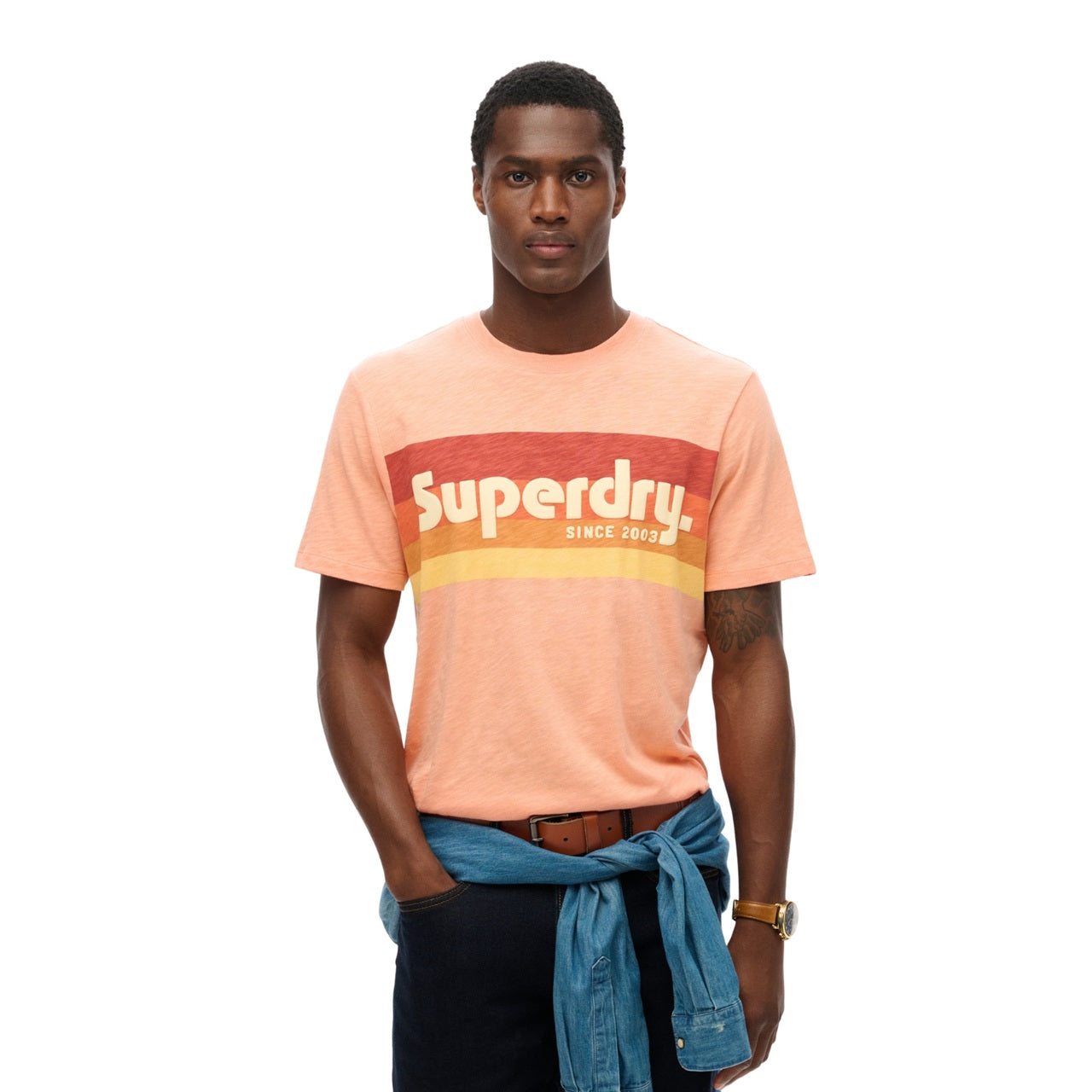 Camiseta de manga corta Superdry Terrain logo para hombre Konestilochic