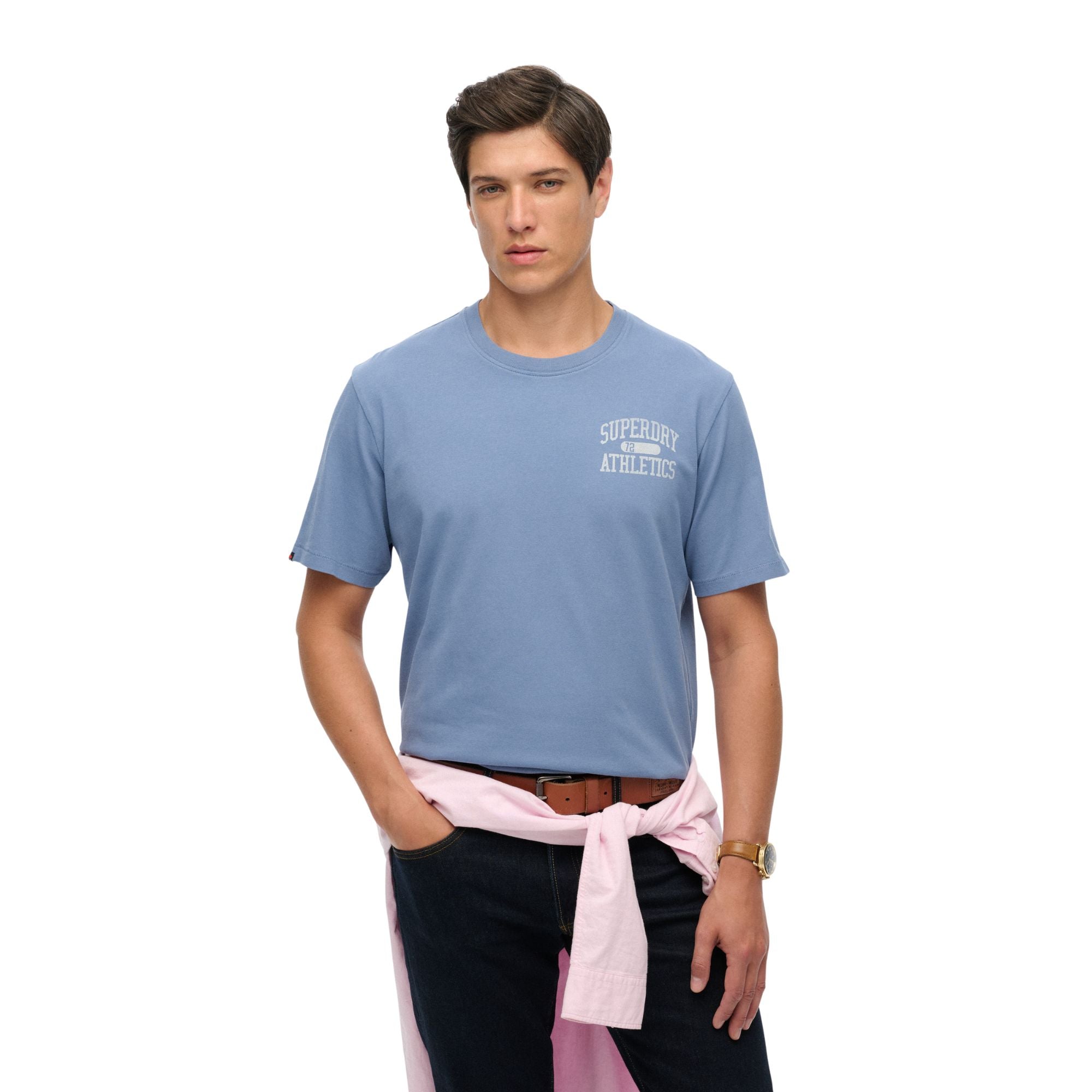Camiseta azul Superdry Athletic Essential hombre Konestilochic