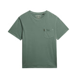 Superdry – Classic Essential M1012206A-1XE – Camiseta verde de manga corta 100% algodón orgánico - Hombre