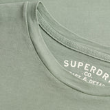 Superdry – Classic Essential M1012206A-1XE – Camiseta verde de manga corta 100% algodón orgánico - Hombre