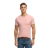 Superdry – Classic Essential M1012206A-J7B – Camiseta rosa de manga corta 100% algodón orgánico - Hombre