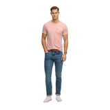 Superdry – Classic Essential M1012206A-J7B – Camiseta rosa de manga corta 100% algodón orgánico - Hombre