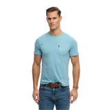 Superdry – Classic Essential M1012206A-WTY – Camiseta azul de manga corta 100% algodón orgánico - Hombre