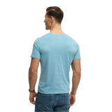 Superdry – Classic Essential M1012206A-WTY – Camiseta azul de manga corta 100% algodón orgánico - Hombre