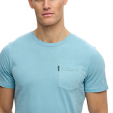 Superdry – Classic Essential M1012206A-WTY – Camiseta azul de manga corta 100% algodón orgánico - Hombre