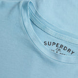 Superdry – Classic Essential M1012206A-WTY – Camiseta azul de manga corta 100% algodón orgánico - Hombre