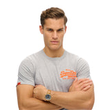 Superdry - Vintage M1012207A_HBA - Camiseta de manga corta con logo bordado - Hombre