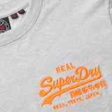 Superdry - Vintage M1012207A_HBA - Camiseta de manga corta con logo bordado - Hombre