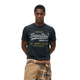 Superdry - Heritage M1012212A_98T - Camiseta de manga corta con logo vintage - Hombre