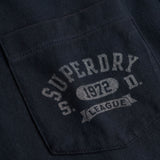 Superdry – Vintage Prep M1012368A-98T – Camiseta azul marino de manga corta - Hombre
