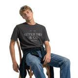 Superdry - 1954 Company M1012392A-K7W - Camiseta gris de manga corta 100% algodón - Hombre