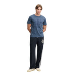 Superdry - Athletic Tonal M1012430A-J6P - Camiseta azul de manga corta con estampado delantero - Hombre