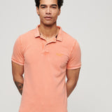 M1110345A_YUG-Polo rojo de piqué de hombre Destroyed Superdry