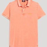 M1110345A_YUG-Polo rojo de piqué de hombre Destroyed Superdry