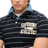 Superdry - Vintage Athletic M1110436A_D4F - Polo de rayas de manga corta - Hombre