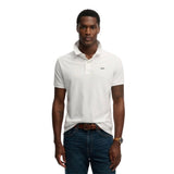 Superdry - M1110452A-01C – Polo clásico de piqué blanco de manga corta 100% algodón - Hombre