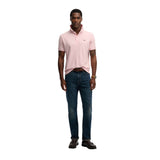 Superdry - M1110452A-3KI – Polo clásico de piqué rosa de manga corta 100% algodón - Hombre