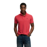 Superdry - M1110452A-FA9 – Polo clásico de piqué rosa de manga corta 100% algodón - Hombre