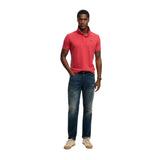 Superdry - M1110452A-FA9 – Polo clásico de piqué rosa de manga corta 100% algodón - Hombre