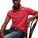 Superdry - M1110452A-FA9 – Polo clásico de piqué rosa de manga corta 100% algodón - Hombre