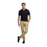 Superdry - M1110458A-K9T – Polo azul marino de punto texturizado con manga corta - Hombre