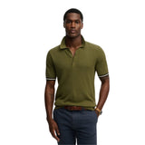 Superdry - M1110458A-K9U – Polo verde de punto texturizado con manga corta - Hombre